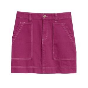 NWT Old Navy Utility Mini Skirt, "Berry" color, size 4